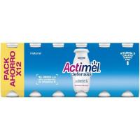 Yogur para beber natural ACTIMEL, pack 12x100 ml