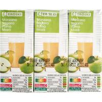 Bebida de manzana EROSKI, pack 6x0,2l