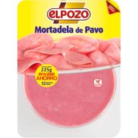 Mortadela de pavo ELPOZO, bandeja 225 g