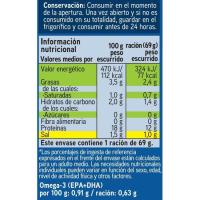 Mejillón al natural 14/18 piezas EROSKI, lata 69 g