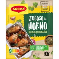 Jugoso al horno pollo con hierbas MAGGI, sobre 34 g