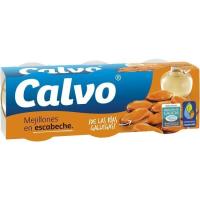 Mejillón en escabeche CALVO, pack 3x80 g