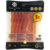 Jamón serrano TORRE DE NUÑEZ, sobre 45 g