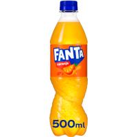 Refresco de naranja FANTA, botellín 50 cl