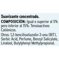 Suavizante concentrado azul EROSKI basic, botella 72 dosis