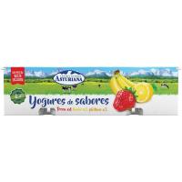 Yogur sabor fresa-plátano-limón CLAS, pack 8x125 g