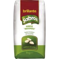 Arroz redondo BRILLANTE sabroz, paquete 1 kg