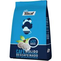 Café descafeinado compatible Senseo TOSCAF, bolsa 32 uds