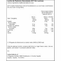 Leche sin lactosa desnatada CELTA, botella 1 litro