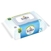 Papel higiénico húmedo SCOTTEX, paquete 74 uds