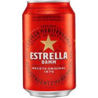 Cerveza ESTRELLA DAMM, lata 33 cl