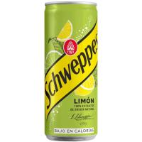 Refresco de limón con gas SCHWEPPES, lata 33 cl