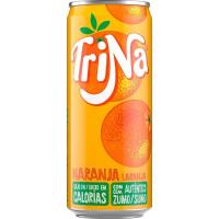 Refresco de naranja sin gas TRINA, lata 33 cl