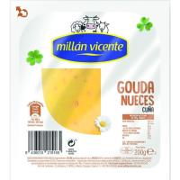 Queso Gouda con nueces MILLAN VICENTE, cuña 200 g