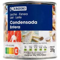 Leche condensada EROSKI, bote 370 g