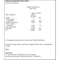 Pimentón picante LA DAMA DE LA VERA, lata 75 g