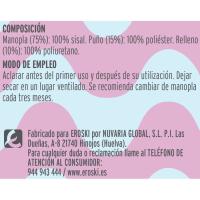 Manopla exfoliante de crin belle, pack 1 ud