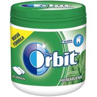 Chicle de hierbabuena en gragea ORBIT, bote 84 g