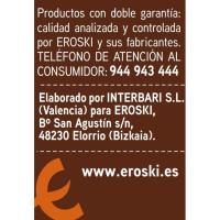 Cacahuetes repelados fritos EROSKI, bolsa 175 g