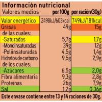 Cacahuetes repelados fritos EROSKI, bolsa 400 g