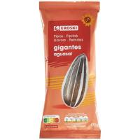 Pipas gigantes aguasal EROSKI, bolsa 170 g