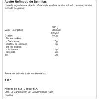 Aceite de semillas OROSOL, botella 1 litro