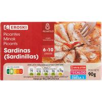 Sardinilla picante EROSKI, lata 90 g