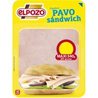 Fiambre de pavo TP maxi ELPOZO, bandeja 340 g