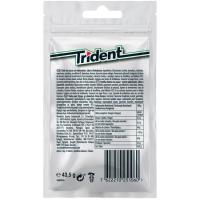 Chicle de hierbabuena sin azúcar TRIDENT, paquete 43,5 g