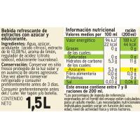 Refresco de té al limón EROSKI, botella 1,5 litros