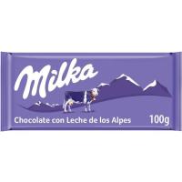 Chocolate con leche MILKA, tableta 100 g