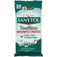 Toallitas desinfectantes multiusos SANYTOL, paquete 30 uds