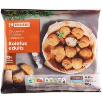 Croquetas de boletus EROSKI, bolsa 350 g