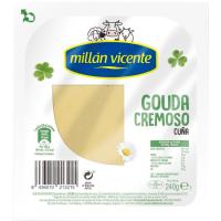 Queso Gouda tierno MILLAN VICENTE, cuña 240 g