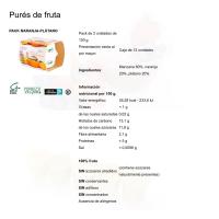 Pure de naranja y plátano GALIFRESH, pack 2x150 g