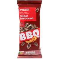 Pipas de girasol sabor barbacoa EROSKI, bolsa 160 g