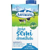 Leche semidesnatada ASTURIANA, brik 50 cl