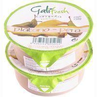 Pure de pera-plátano GALIFRESH, pack 2x150 g