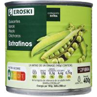 Guisante extrafino EROSKI, lata 280 g