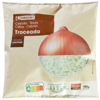 Cebolla troceada EROSKI, bolsa 450 g