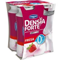 Yogur de fresa 0% DENSIA Forte, pack 4x100 g