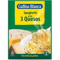 Spaghetti 3 quesos GALLINA BLANCA, sobre 175 g