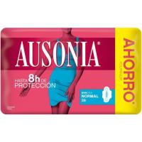 Compresa normal con alas AUSONIA AIR DRY, paquete 38 uds