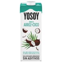 Bebida de arroz-coco YOSOY, brik 1 litro