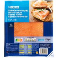 Salmón ahumado EROSKI, sobre 100 g