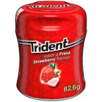 Chicle de fresa Lc TRIDENT, bote 82,6 g