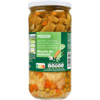 Mezcla de verduras EROSKI, frasco 425 g