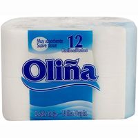 Papel higiénico OLIÑA, paquete 12 rollos