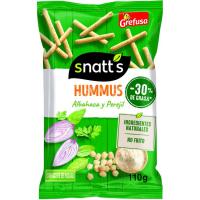 Snack hummus al pesto SNATTS, bolsa 110 g