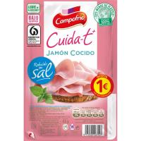 Jamón reducido en sal CAMPOFRÍO Cuidate-t +, bandeja 65 g